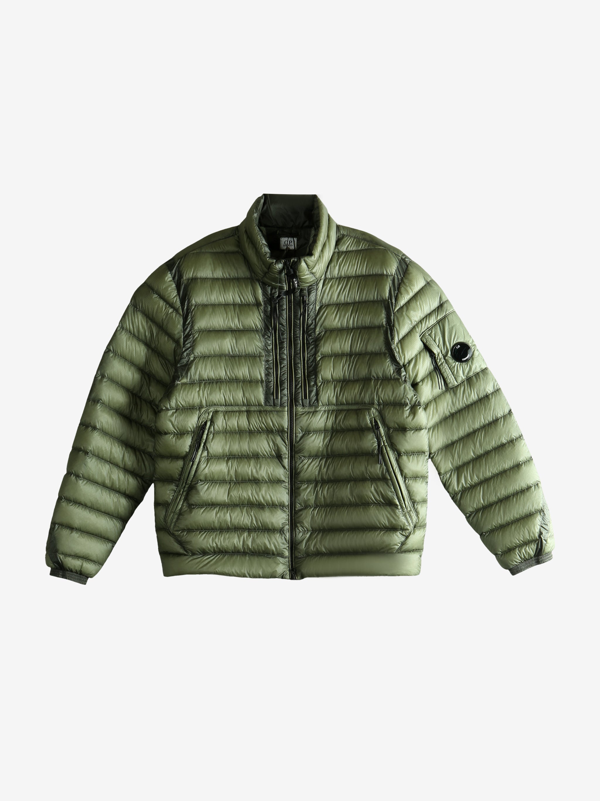 Green jacket, front view