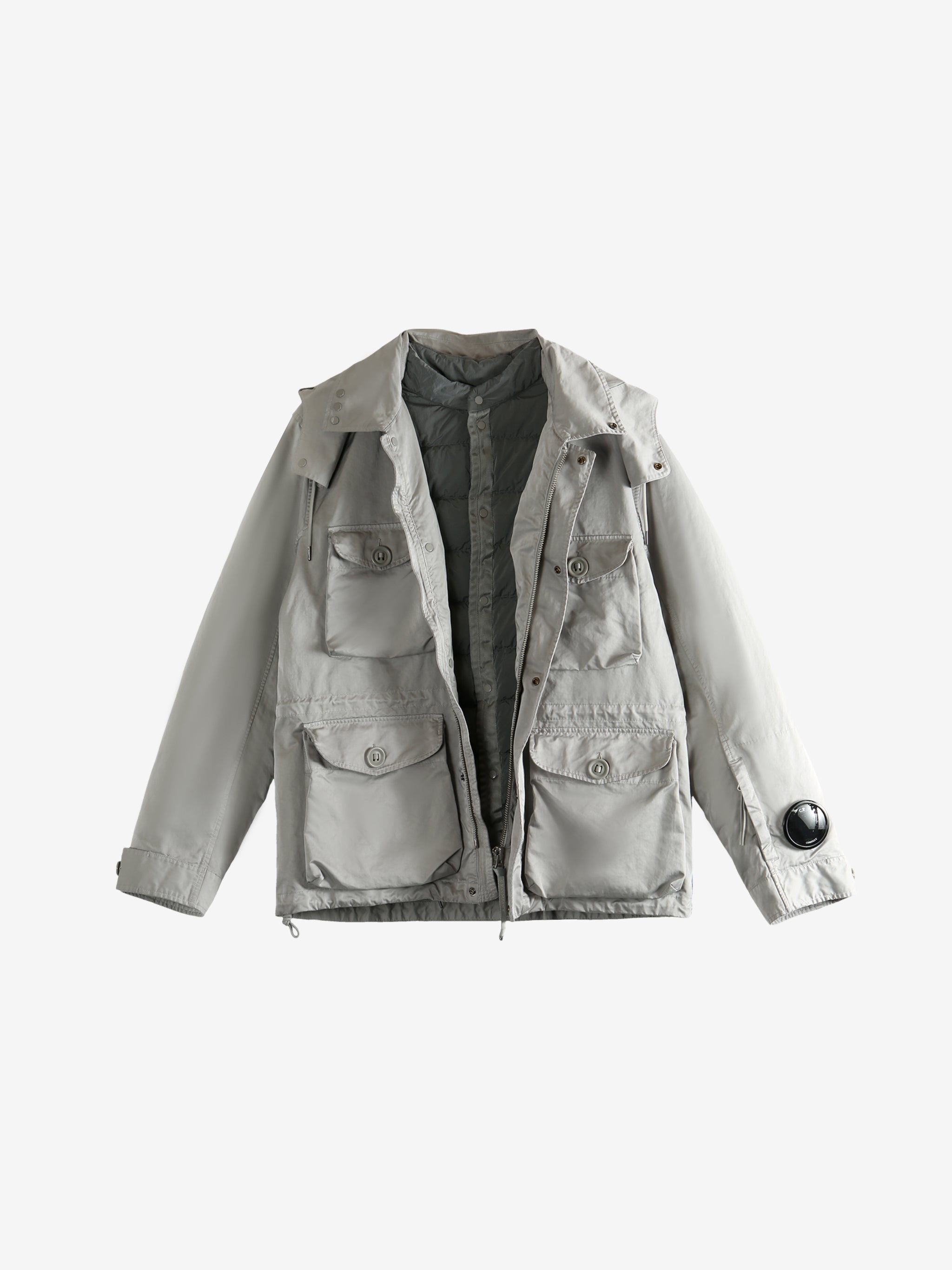 Grey jacket, front view