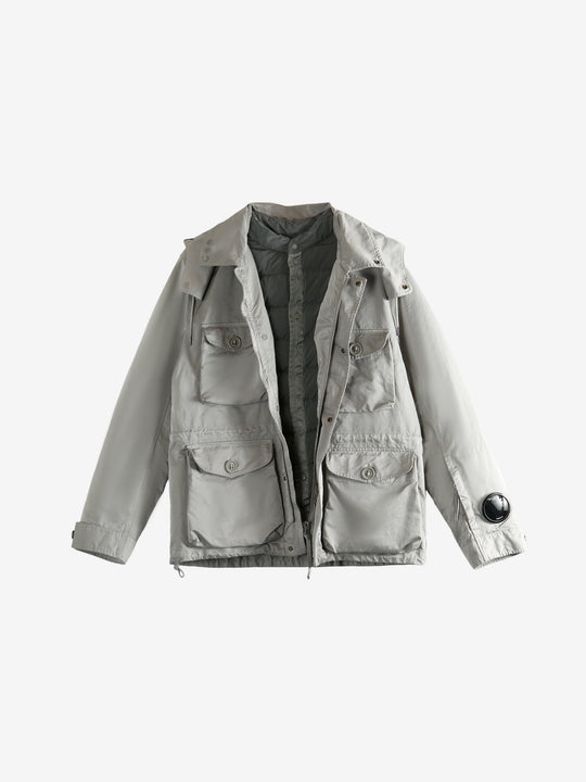 Grey jacket, front view