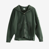 Green hoodie, front view