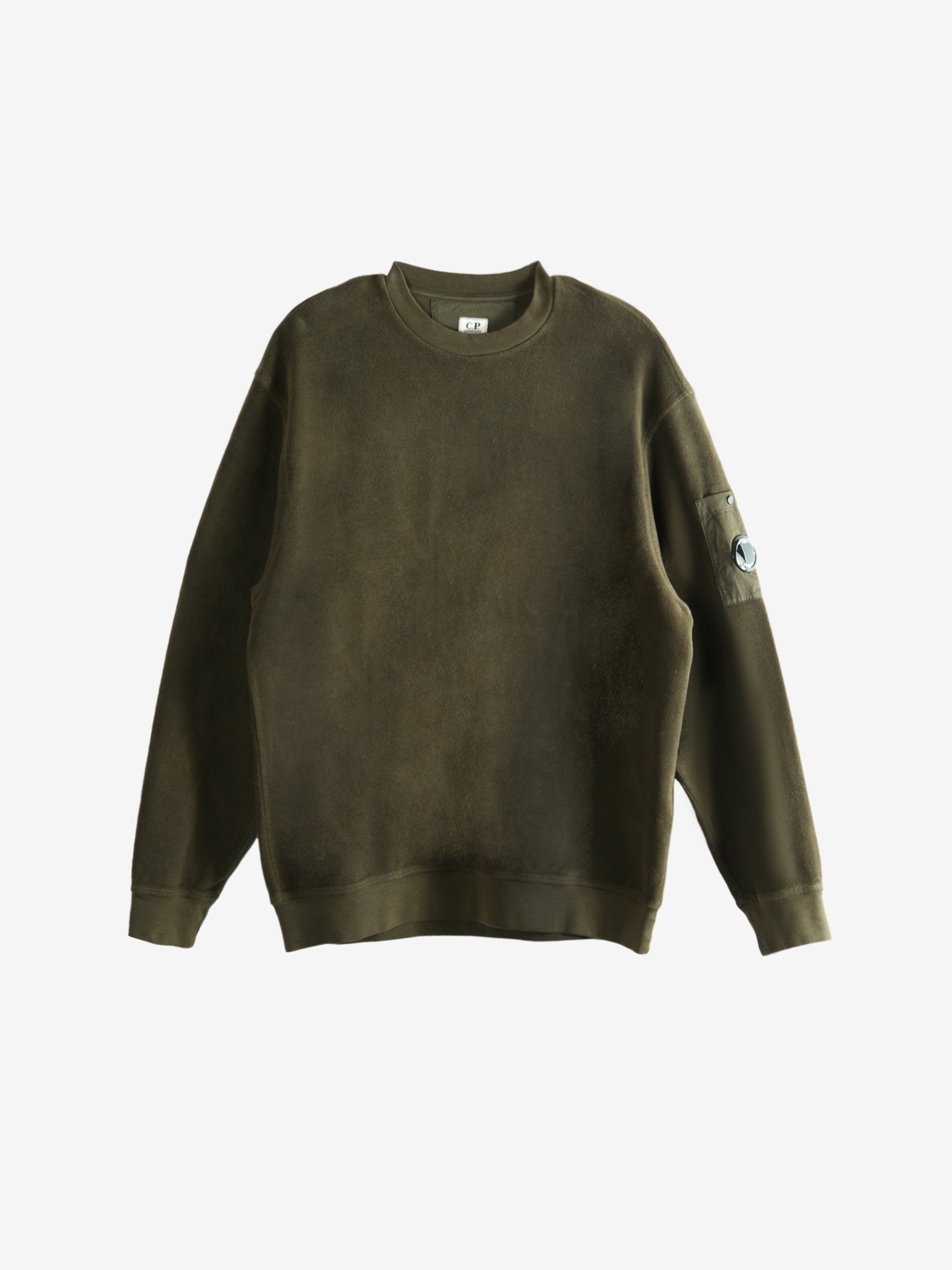 Green sweatshirt, front view