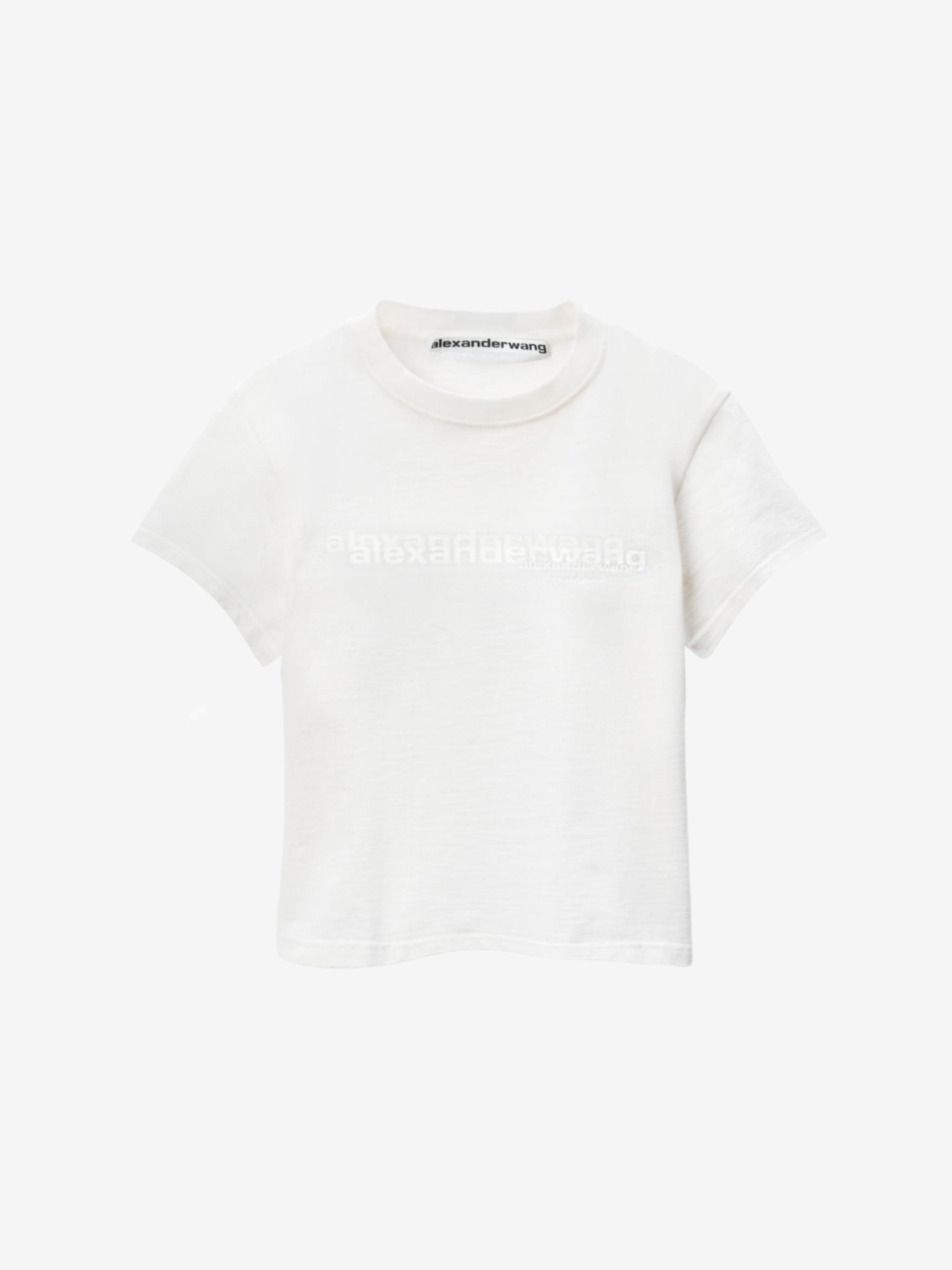 White t-shirt, front view