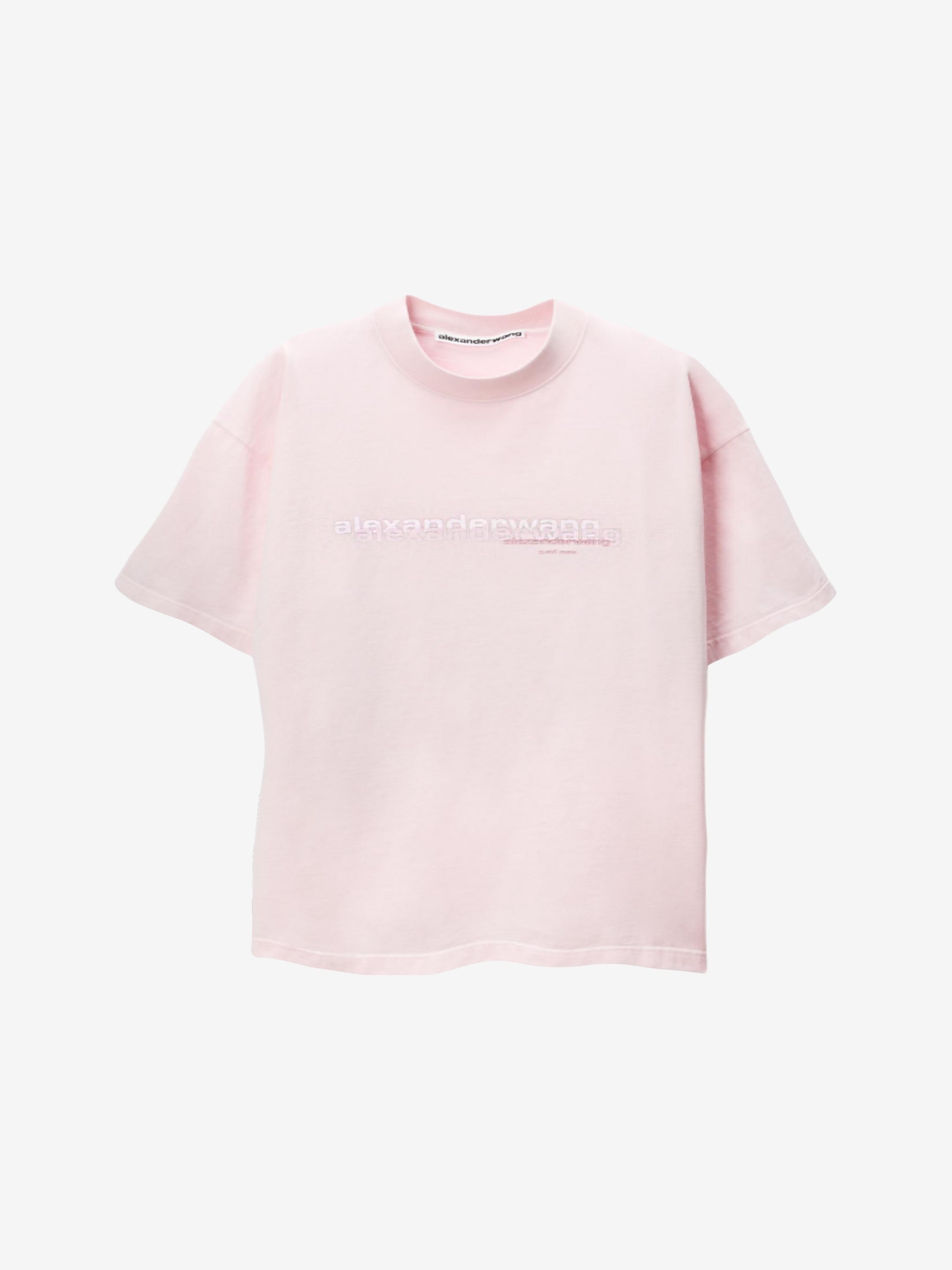 Pink t-shirt, front view