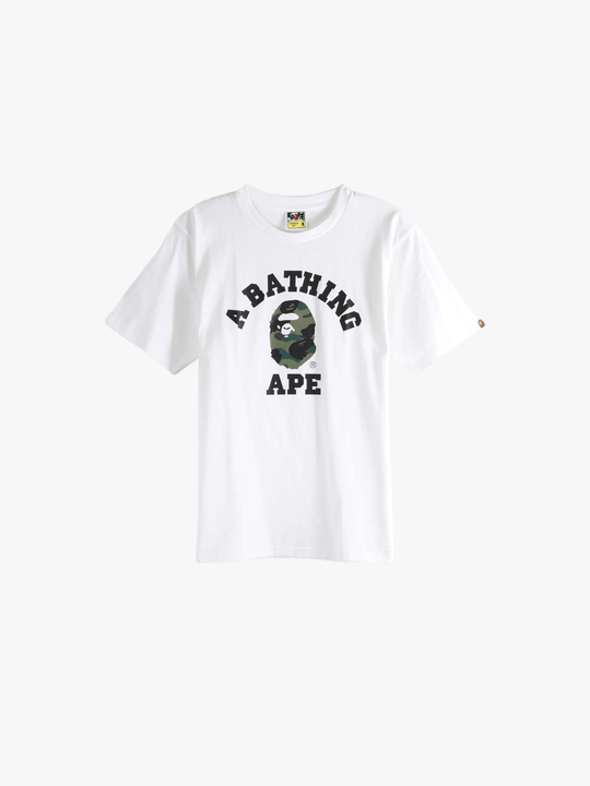 White t-shirt,front view