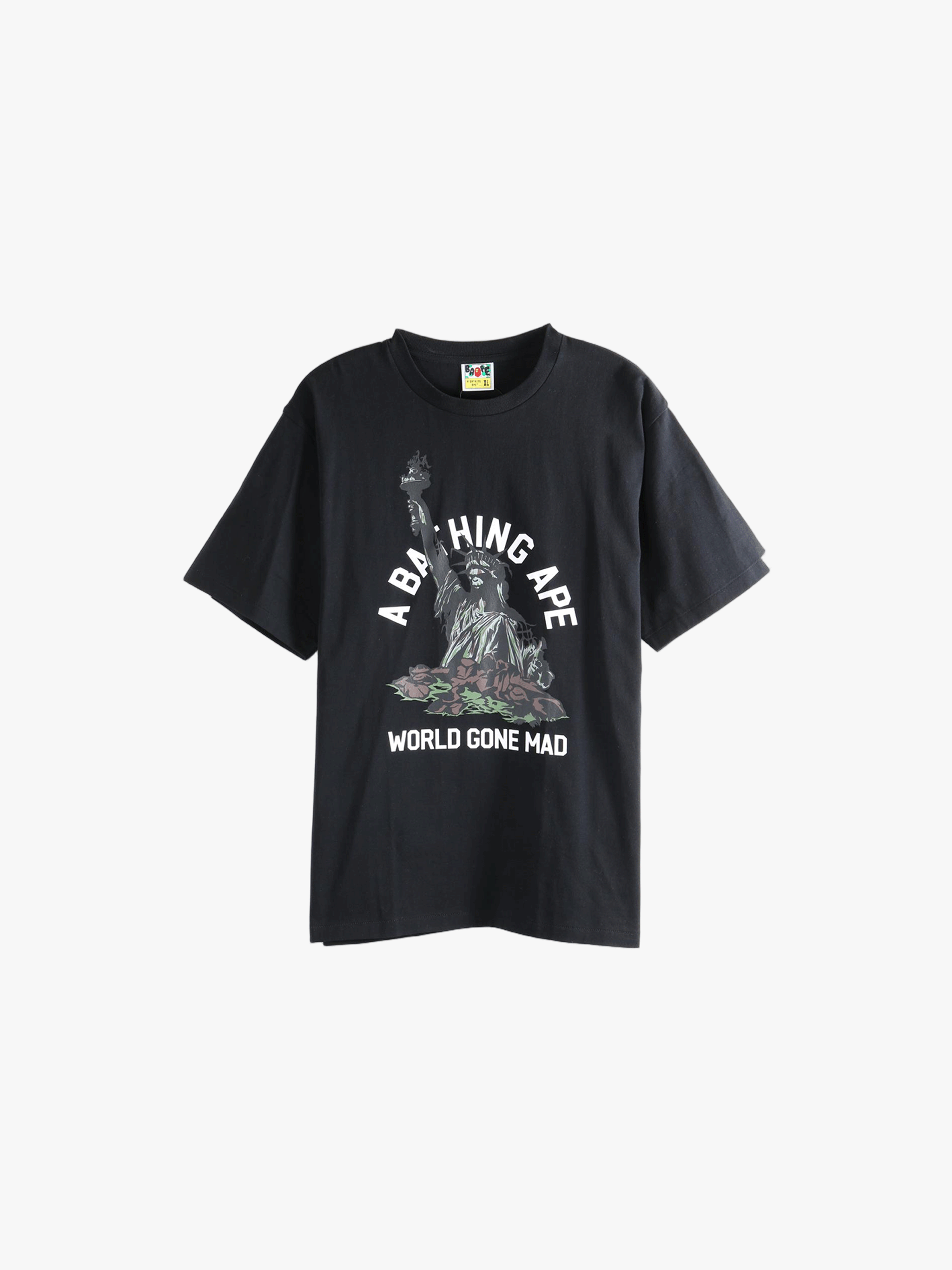 Black tee, front view