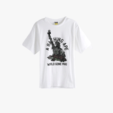 White t-shirt,front view