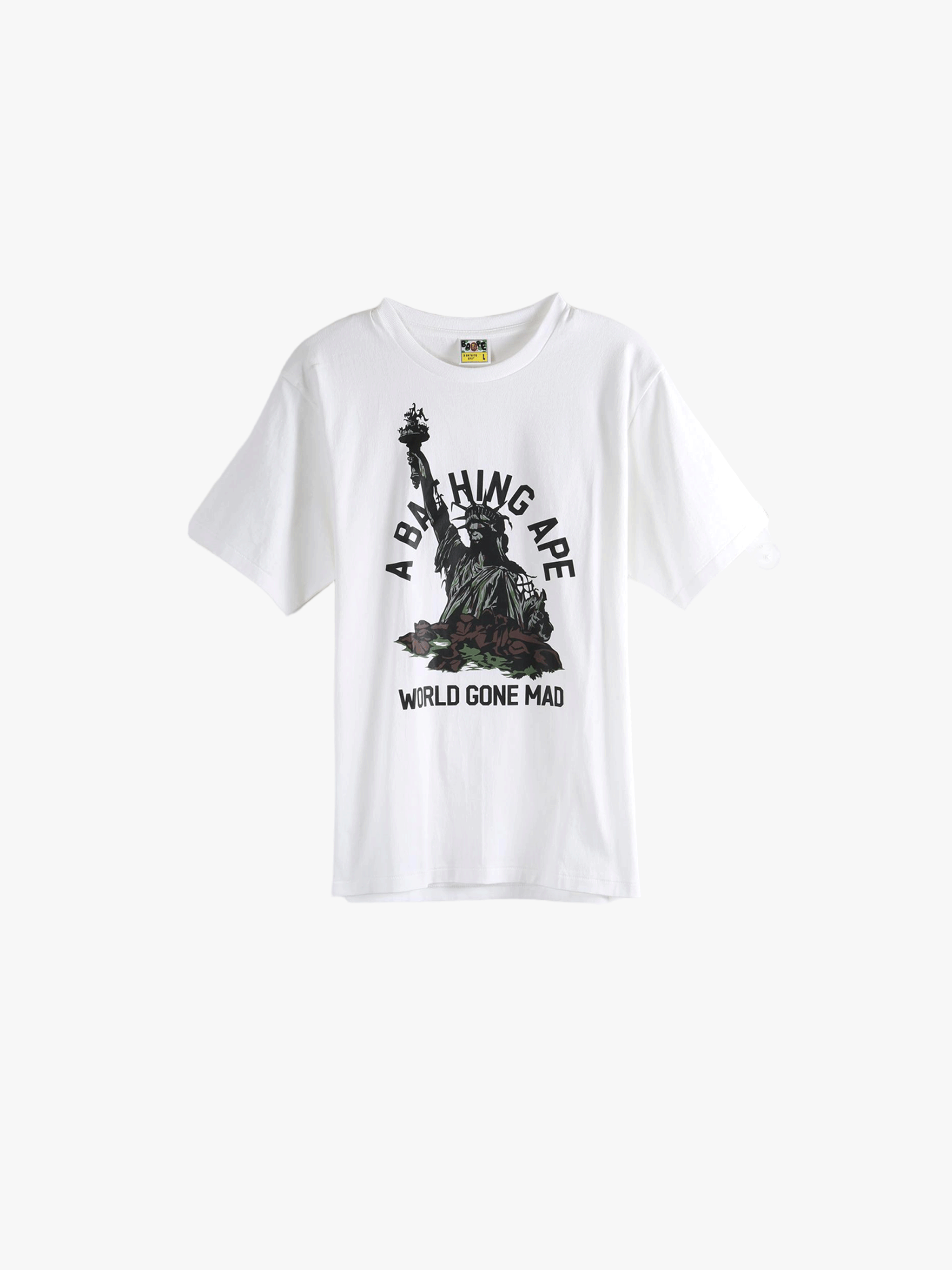 White t-shirt,front view