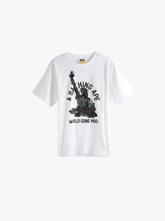 White t-shirt,front view