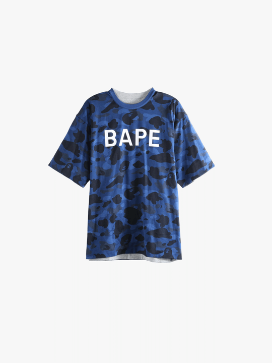 Navy t-shirt, front view