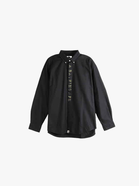 Black shirt, front view