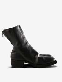 GUIDI - Men Thick Sole Leather Back Zip Mid Boots