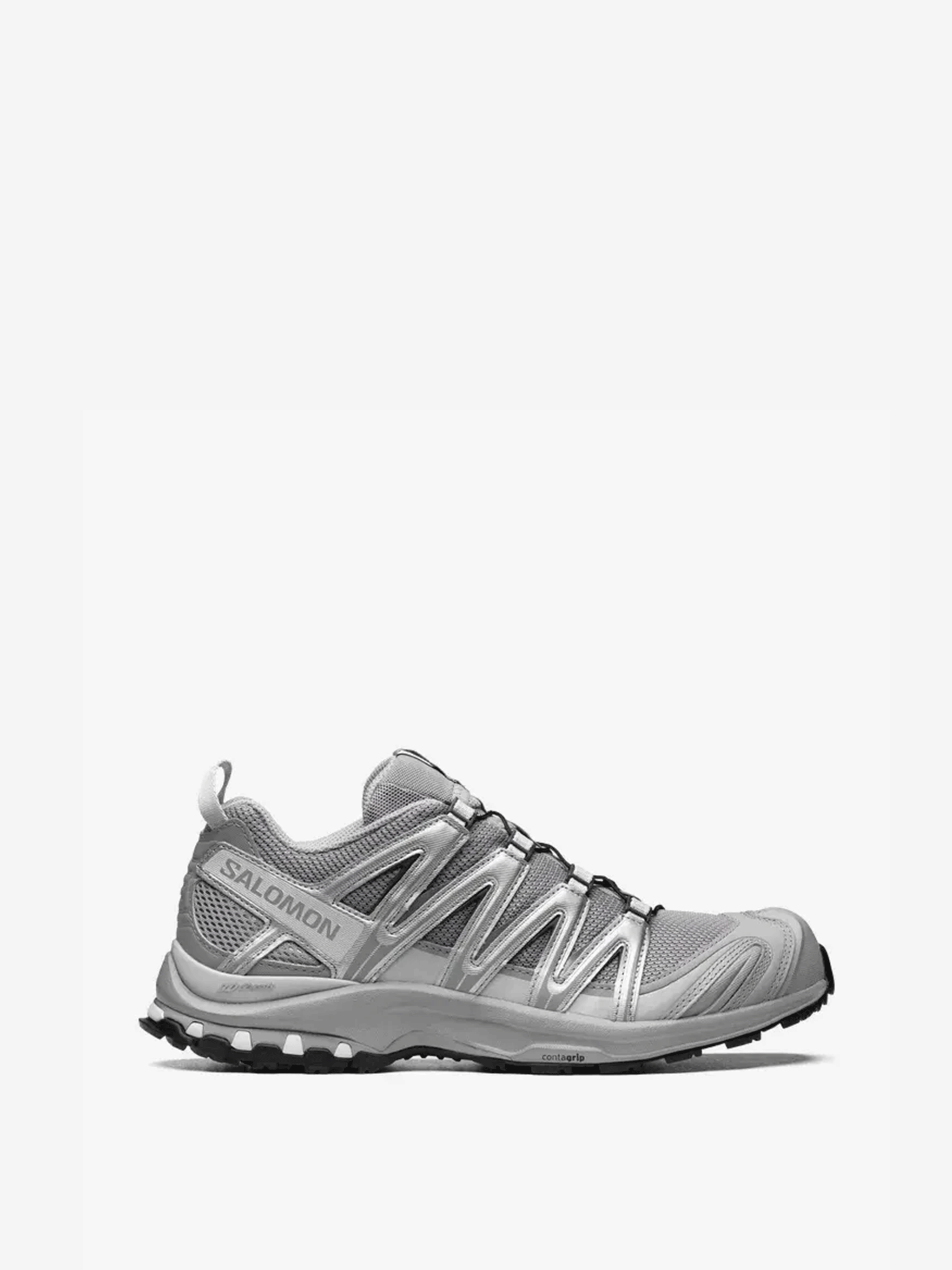 Grey sneakers, front view