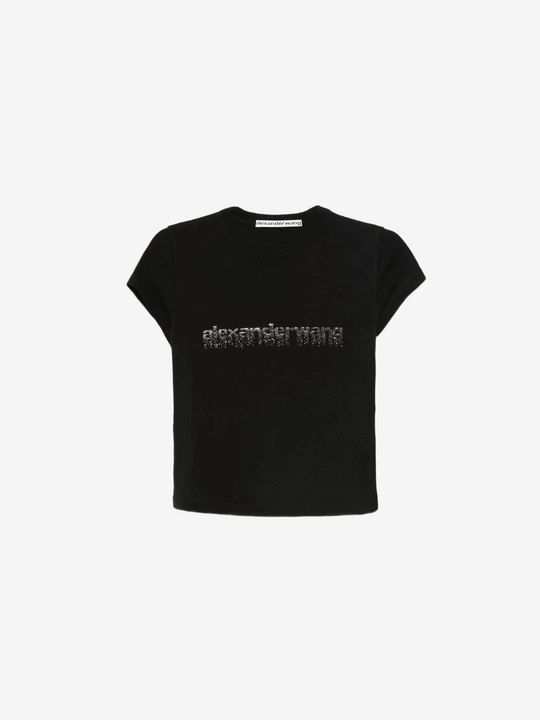 black t-shirts,front view
