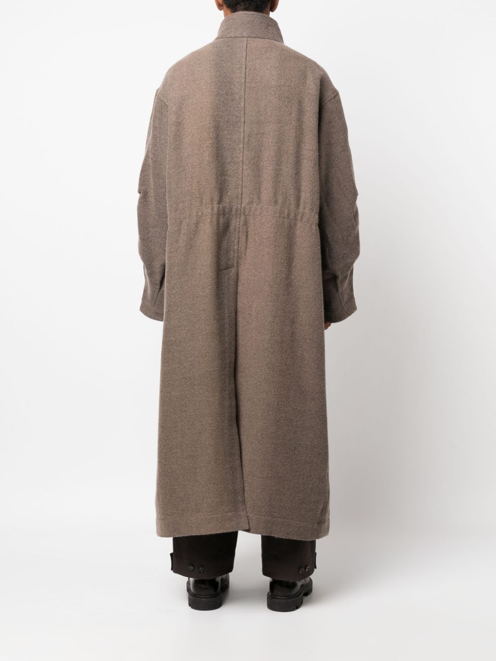 ZIGGY CHEN Men Stand Collar Double Breasted Coat – Atelier New York