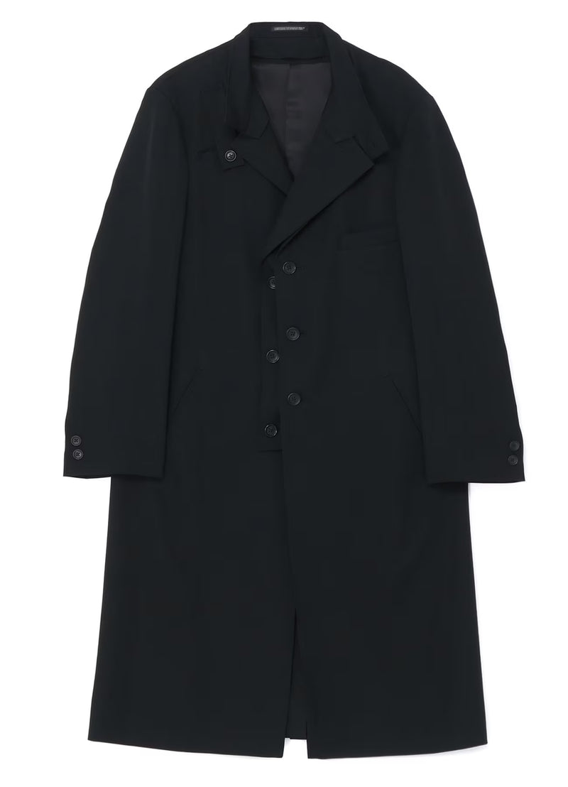 YOHJI YAMAMOTO POUR HOMME I-L Double Layered Stand Collar Jacket