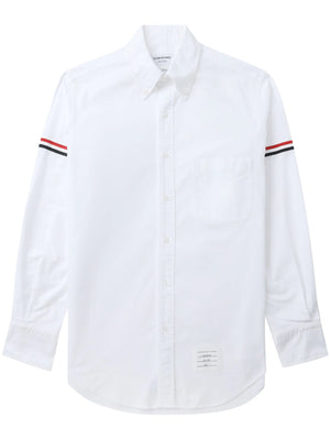 THOM BROWNE - Men Classic Long Sleeve Button Down Point Shirt W/ GG Armband In Oxford