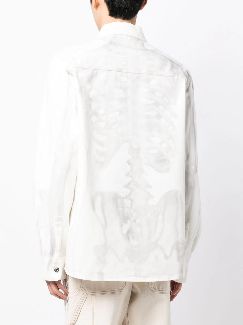 Off-White Denim Full Sleeves Shirt|147024802