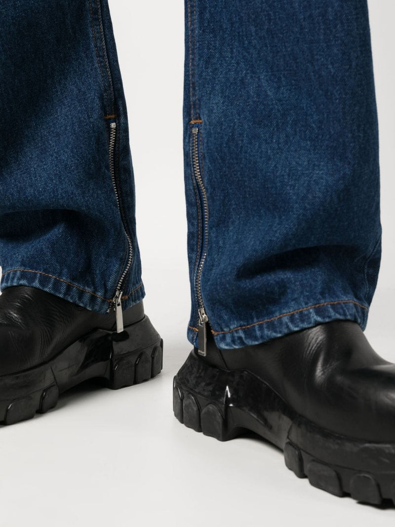 OFF-WHITE Men Arrow Tab Zip Detail Skate Jeans
