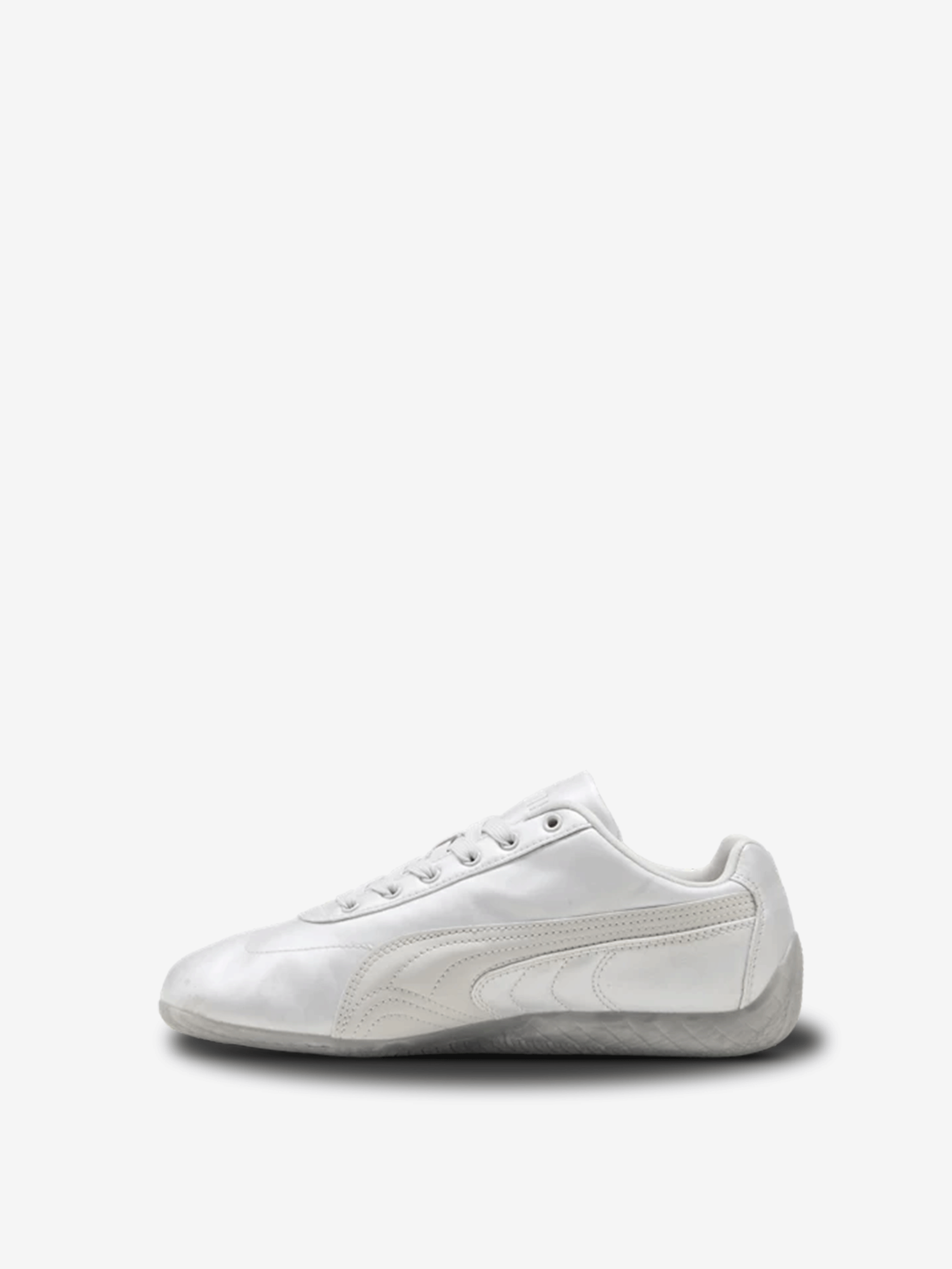 White sneaker, front view