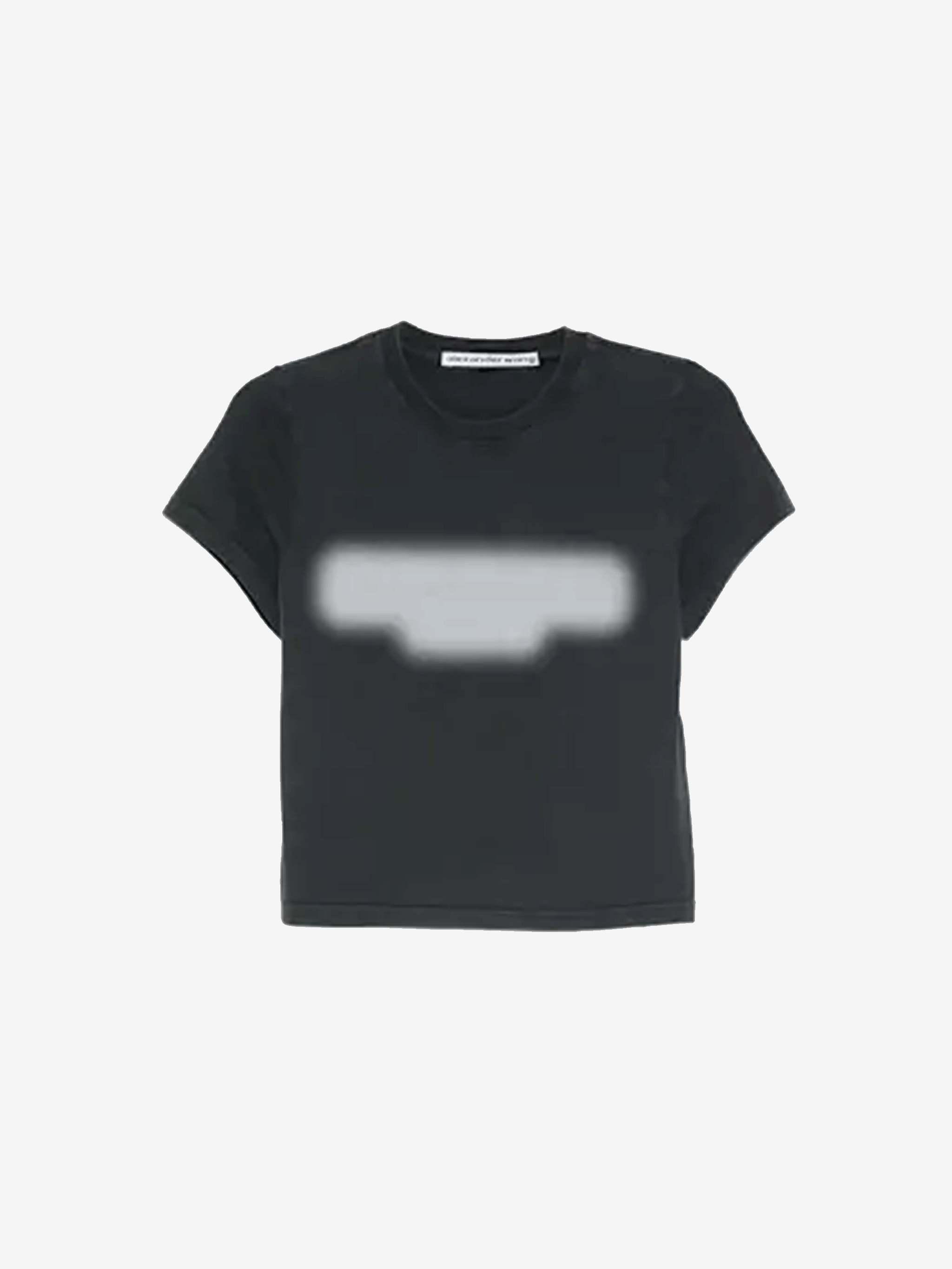 Black t-shirt, front view
