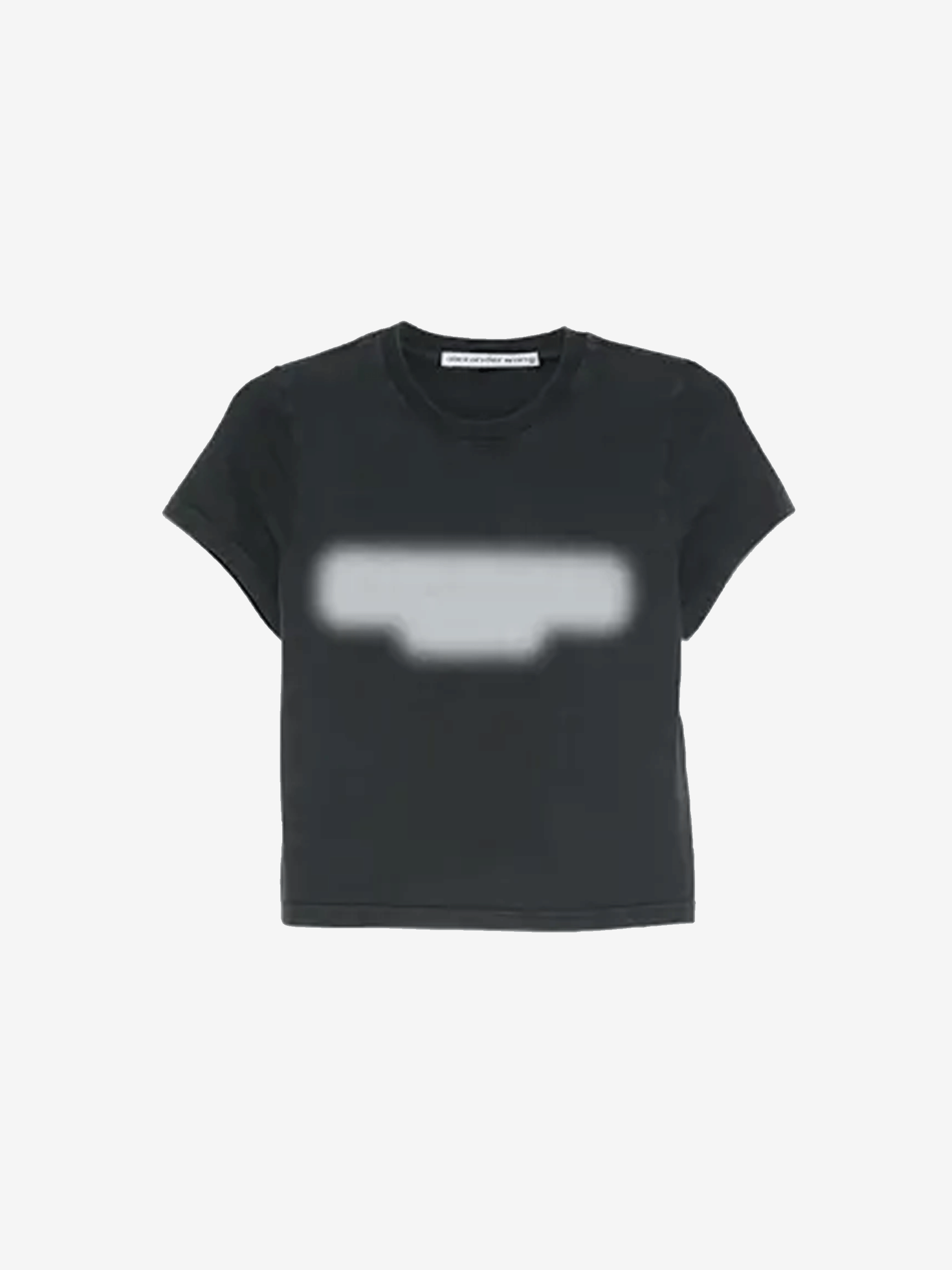 Black t-shirt, front view