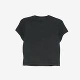 Black t-shirt, back view