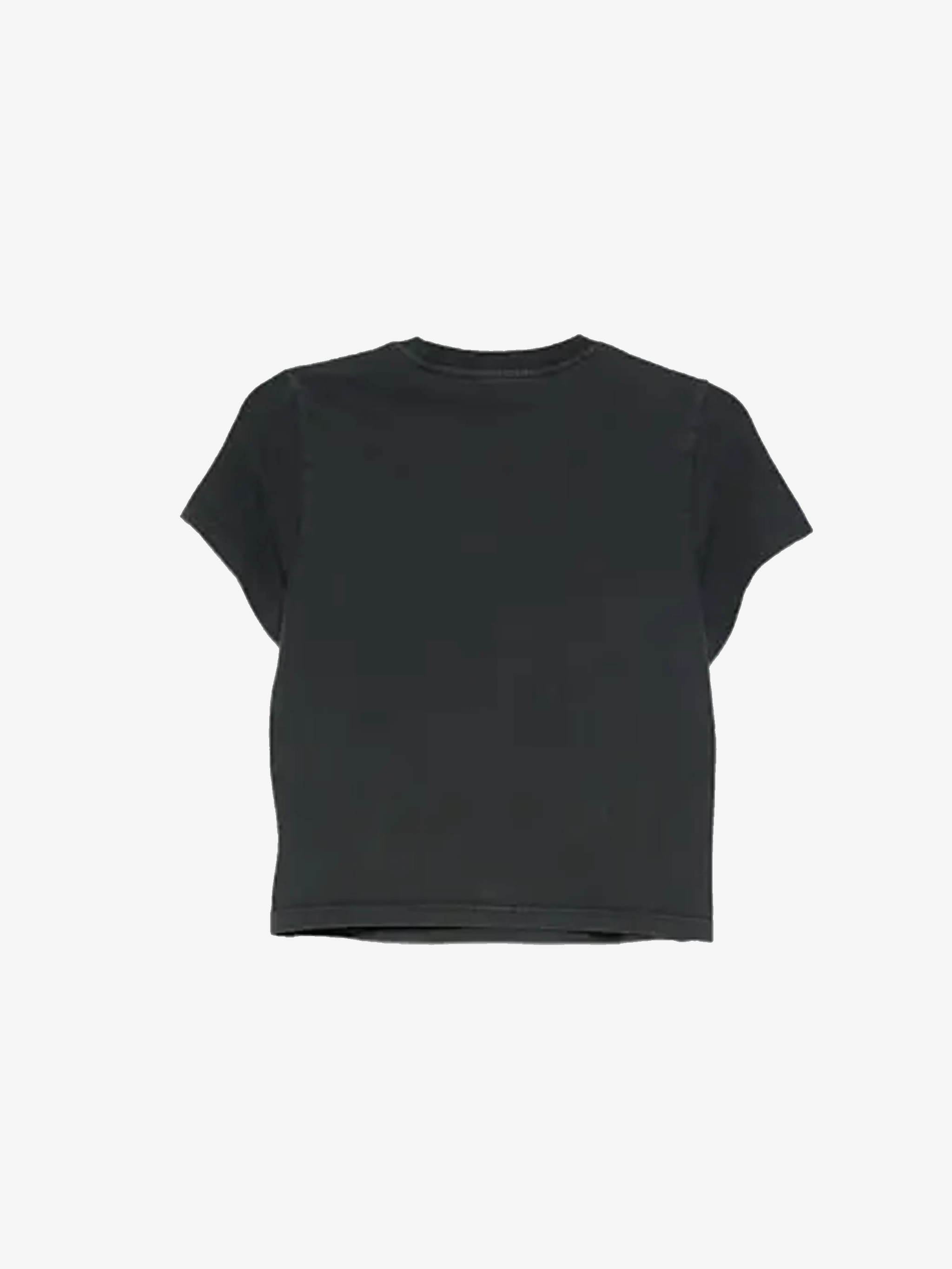 Black t-shirt, back view