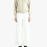 Tan sweater, full body view