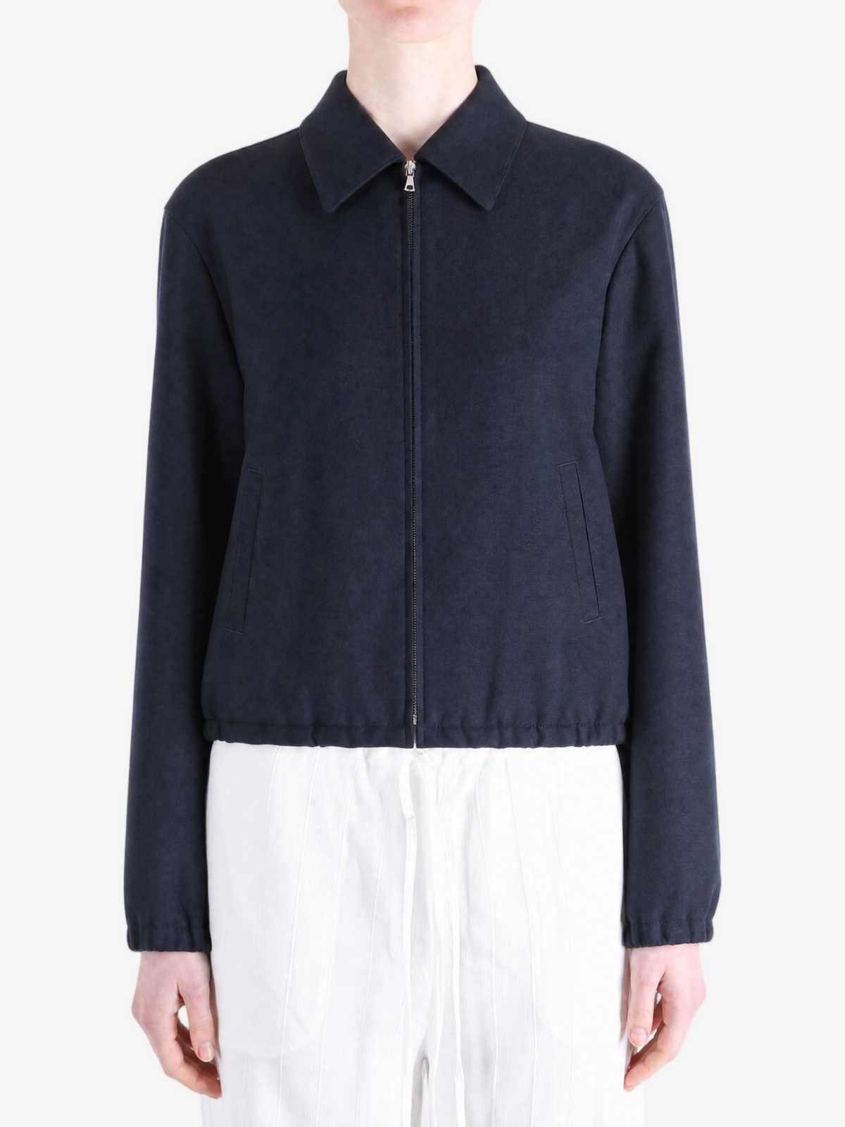 【タグ付✨】AURALEE WOOLKID MOHAIR HOP SACK AURALEE - Women Wool Kid Mohair Hopsack Zip Blouson – Atelier New York