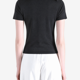  Black shirts worn by a person, showing the shirts fit