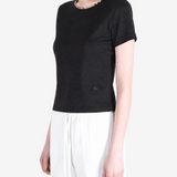  Black shirts worn by a person, showing the shirts fit