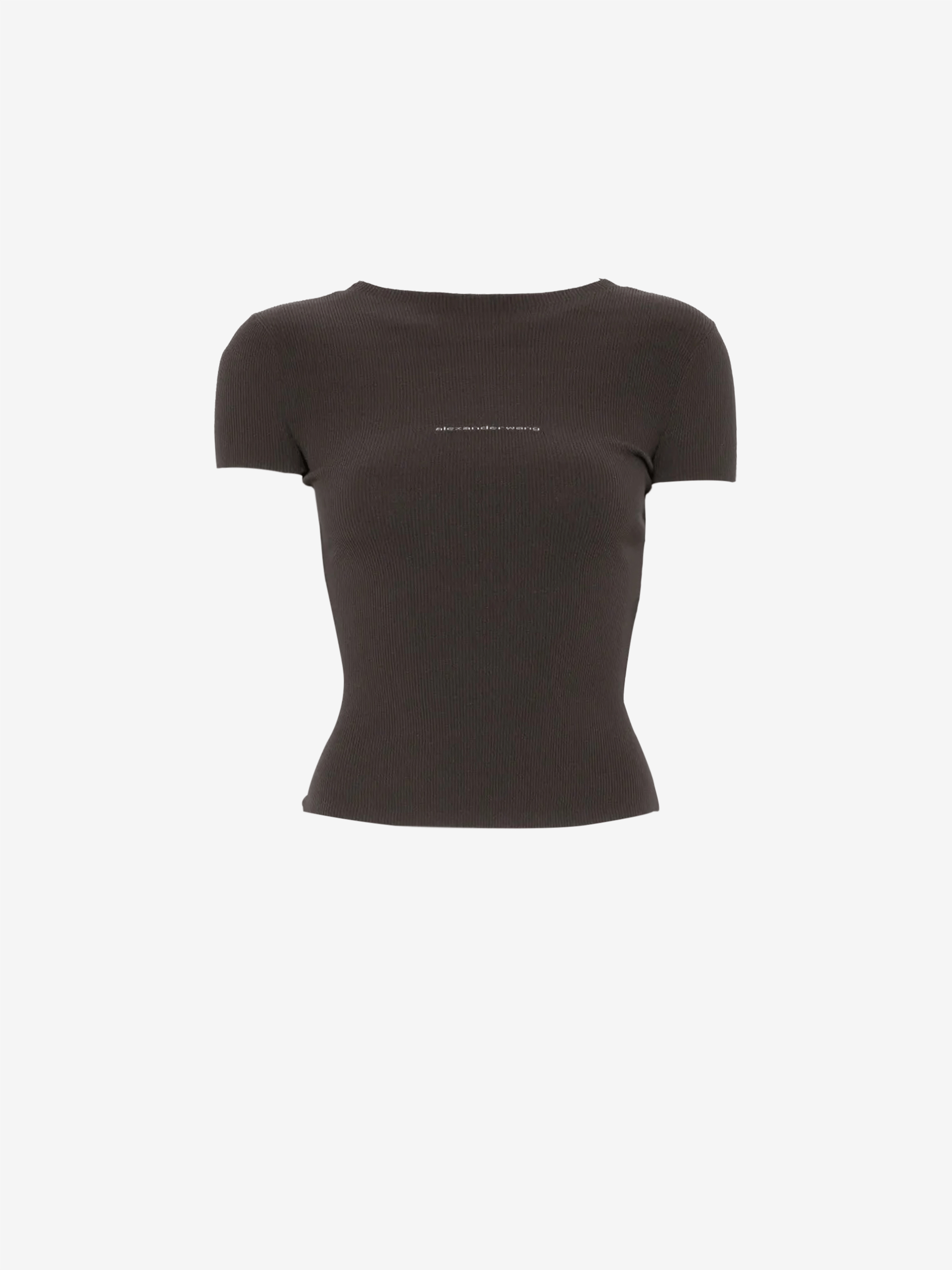 Black t-shirt, front view