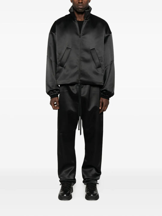 FEAR OF GOD ESSENTIALS - Men Bonded Satin Zip Up Bomber