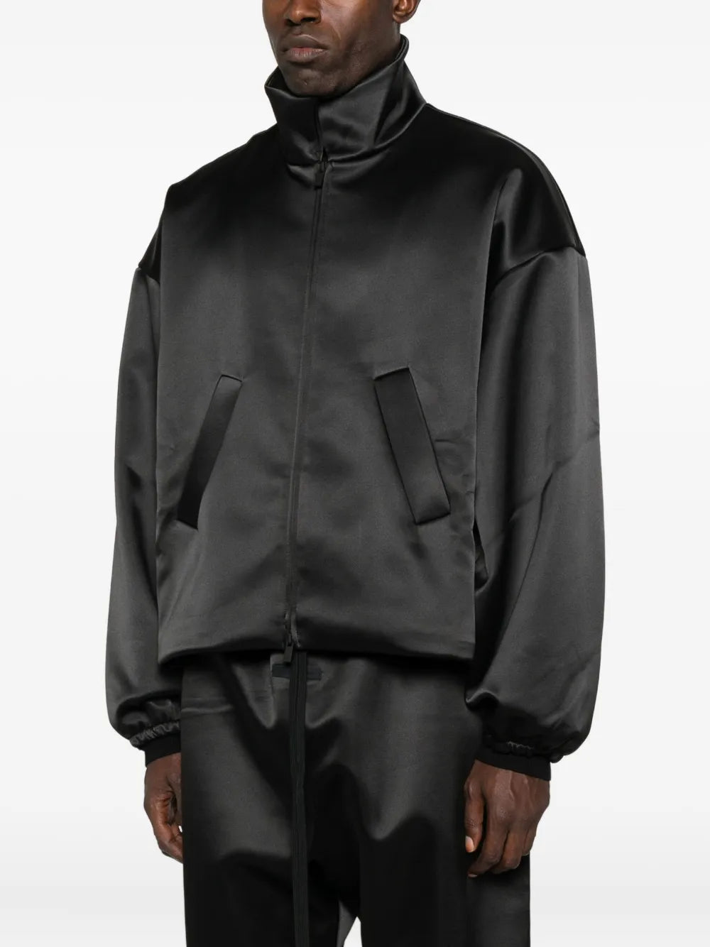 ジャケット・アウター fear of god 5th satin bomber jacket Fear of God 5th Collection Satin Baseball Coaches Jacket