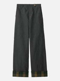 BURBERRY - Women W. Check Lining Trousers