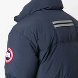 Blue jackets worn by a person, showing the jackets fit