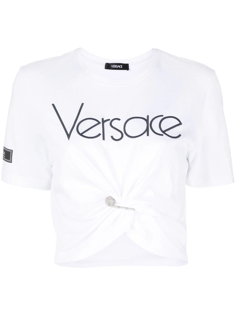 VERSACE Women Logo Jersey T-shirt