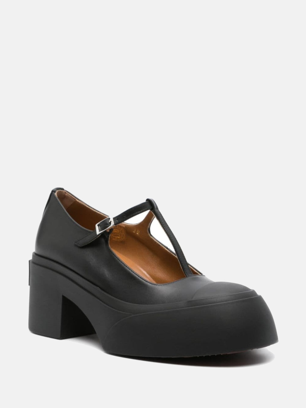 MARNI - Women Leather Pablo Triple Buckle Mary Jane Shoes