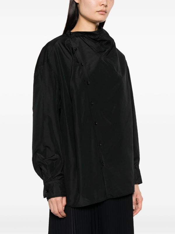 Lemaire black blouse | www.gamutgallerympls.com