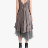 Tan dresses, full body view