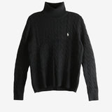 Black knitwear, front view