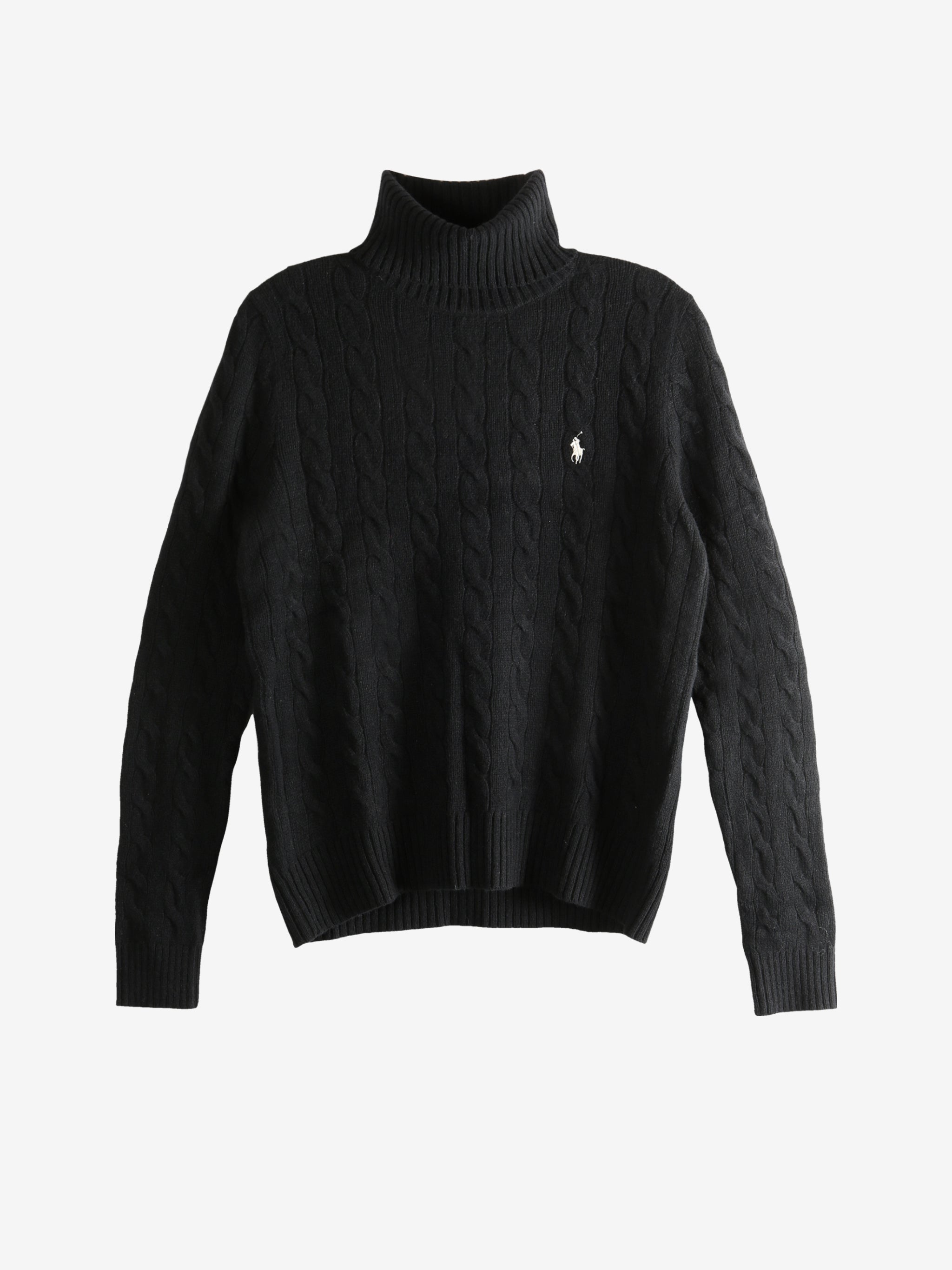 Black knitwear, front view