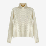 White pullover, front view