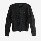 Black knitwear, front view