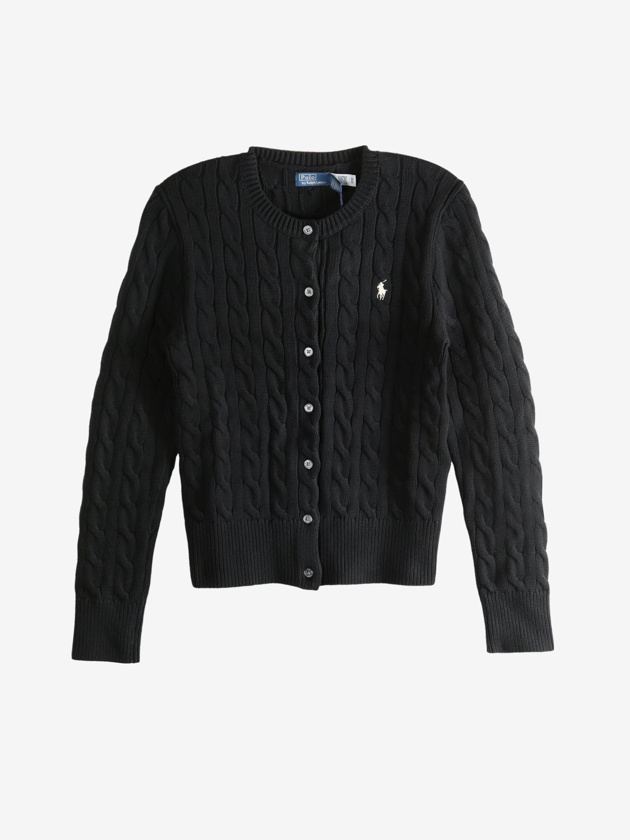 Black knitwear, front view