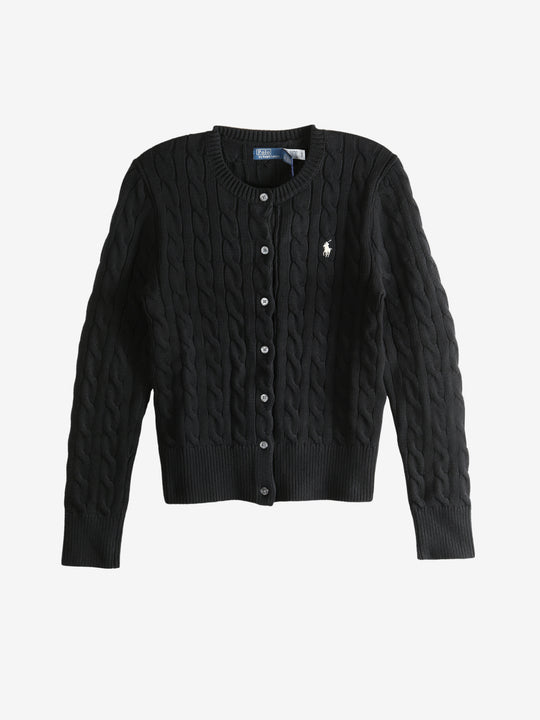 Black knitwear, front view