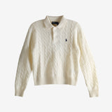 White sweater, front view