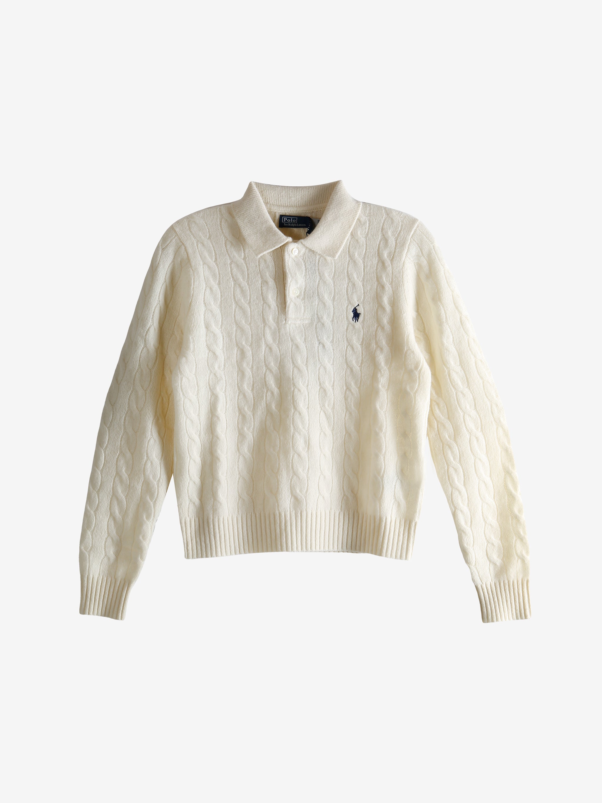 White sweater, front view