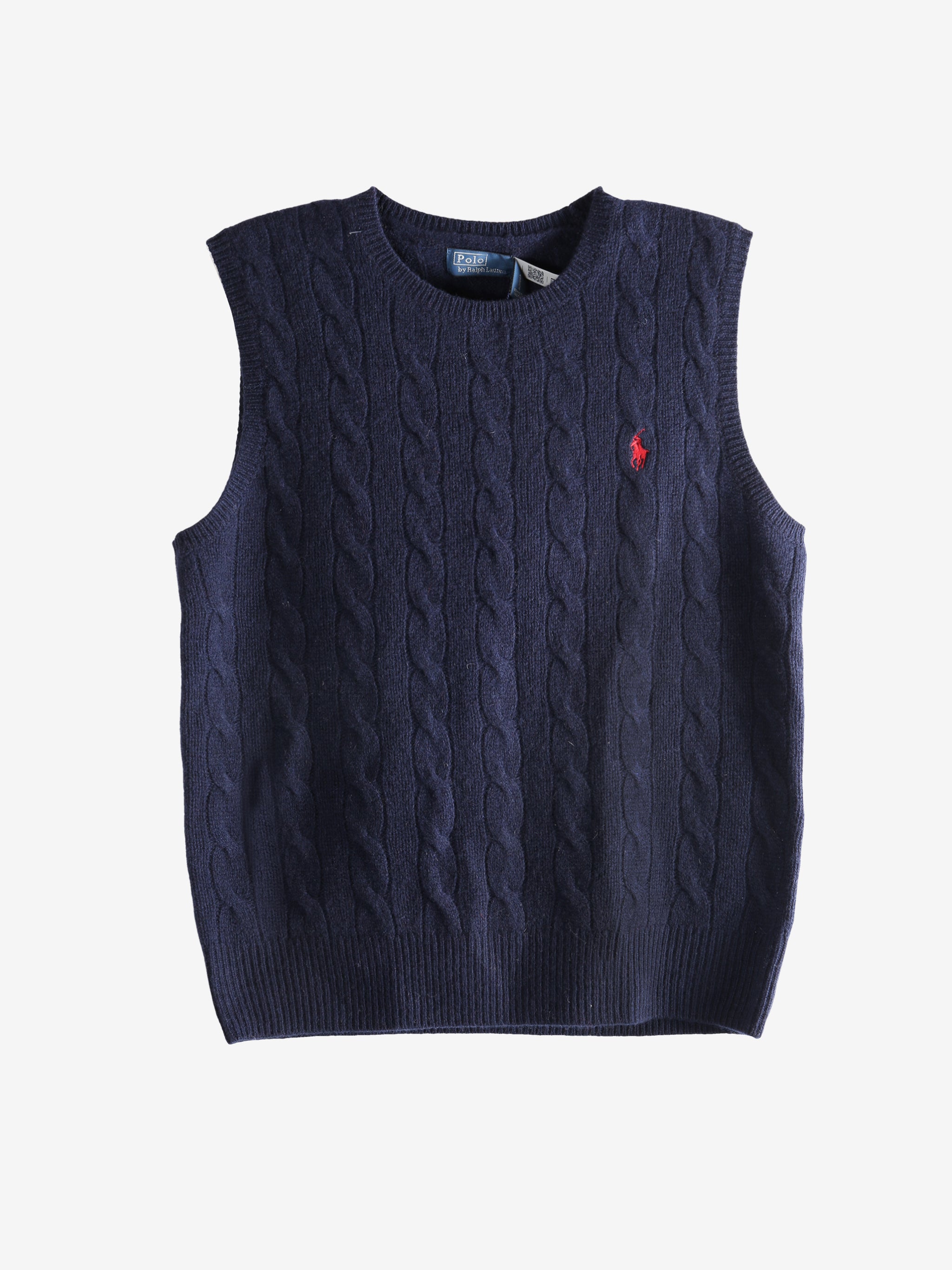 Navy sweater, front view