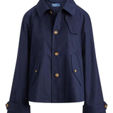Navy jacket,front view